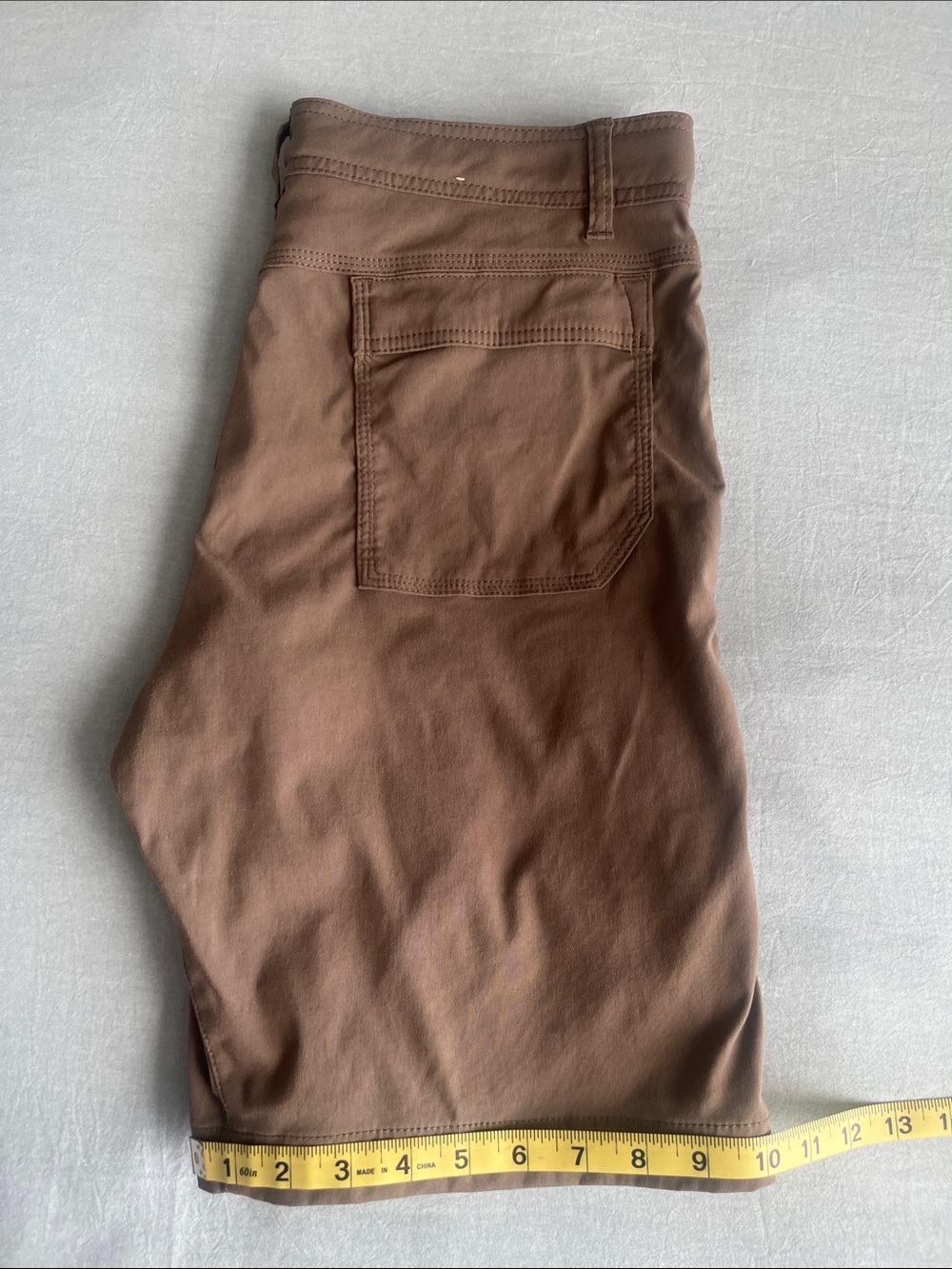 Men's Prana light weight shorts - Olive Brown 32 x 10 - Picture 10 of 12